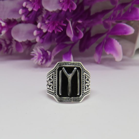 Ertuğrul Gazi Ring 925 Silver Kayi Tribe Symbol Ring Ottoman