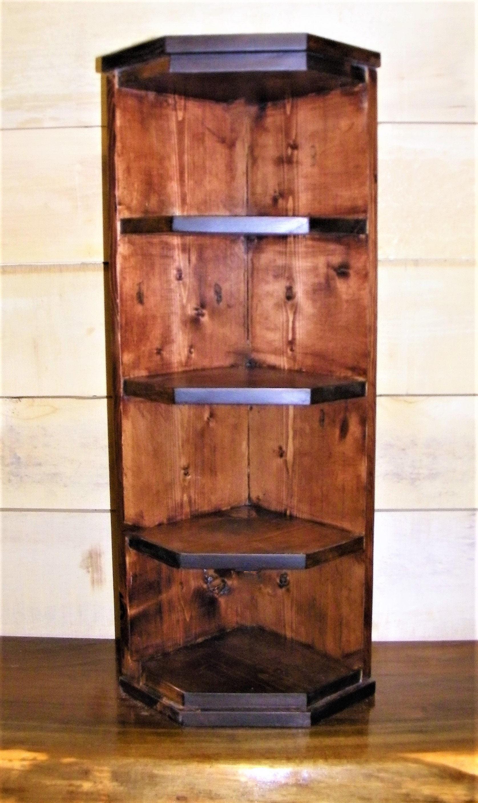 Solid Natural Pine Corner Shelf Handcrafted 31.5 H X 13 W X 10 D Etsy