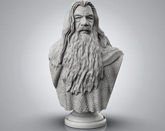 Gandalf Bust - STL File 3D