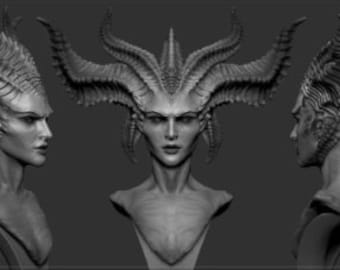 Lilith From Diablo - STL 3D