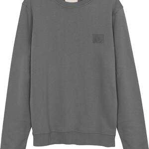 Bosun Organic Cotton Crew Sweater, Grey