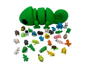 Minifigures | Mini Animals | Minis | Tiny Animals | 3D Printed Minis | Miniatures | LOT | Collectible Animals | Model Animals