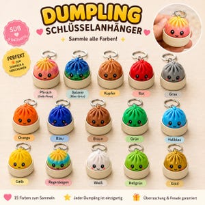 Dumpling Clicker & Steamer /Dumpling Clicker - 3D gedruckte Sammelfigur, Fidget Clicker Fidget Spielzeug | Kawaii Bao Bun Schreibtisch