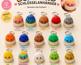 Dumpling Clicker & Steamer / Dumpling Clicker - 3D Printed Collectible Figure, Fidget Clicker Fidget Toy | Kawaii Bao Bun Desk