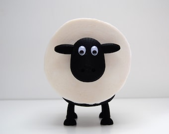 Dolly - Sheep Toilet Roll Holder | Toilet Paper Deco Black | toilet roll holder toilet | spare roll holder