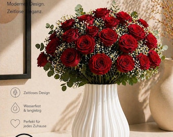 Modern "Nokia W" Vase | 3D Printed Flower Vase | Waterproof | Minimalist Decor | Living Room Design | Gift Idea | Made in Germany