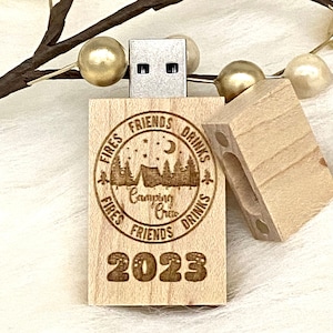 Personalized 16GB wood USB flash drive