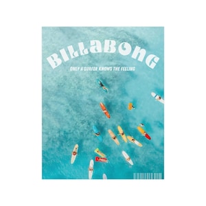 Cartel de surf Billabong vintage