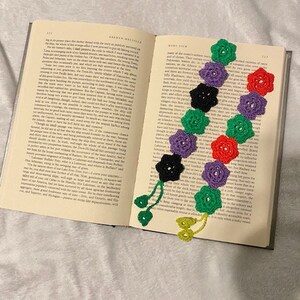 手作りの花のブックマーク/ページマーカー