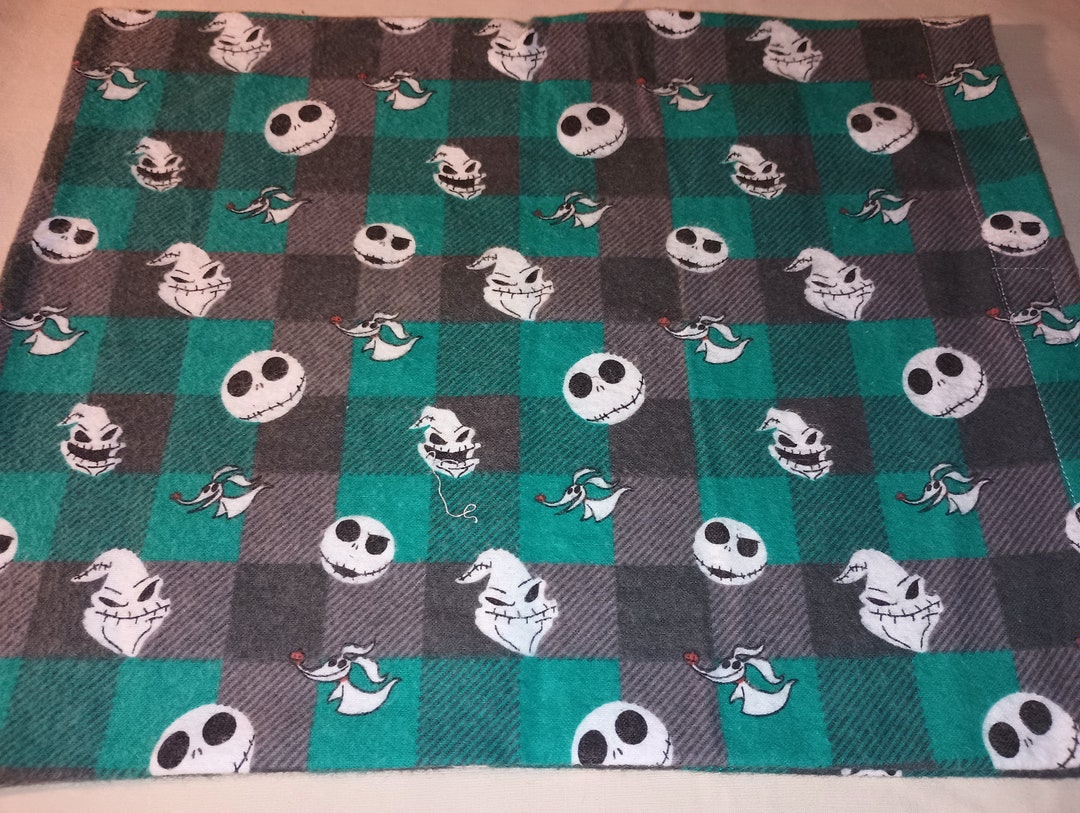 Plaid Nightmare Before Christmas Flannel Heating Pad Cover Etsy