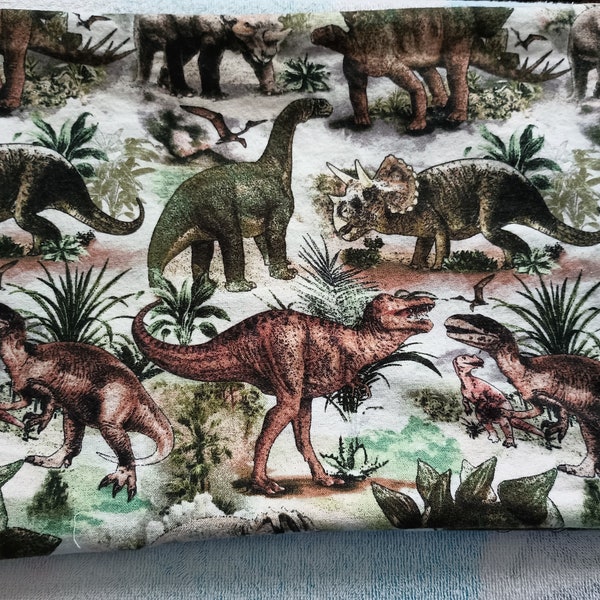 Dinosaurs Flannel heating Pad Cover - 15" x 12" - Fits standard size heating pad