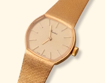 Vintage President 60/70s Gold Ladies Swiss Made Mechanical Watch in Box Working