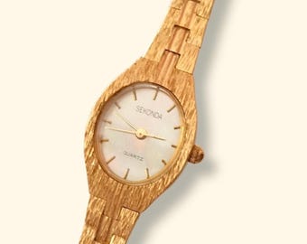vintage gold ladies sekonda watch working