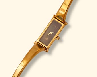 Vintage Ladies 1500L Gold Horsebit Gucci Watch Working