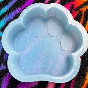 Dog Paw Silicone Mold for Car Freshies, Aroma Beads, Soap Making, and Crafts