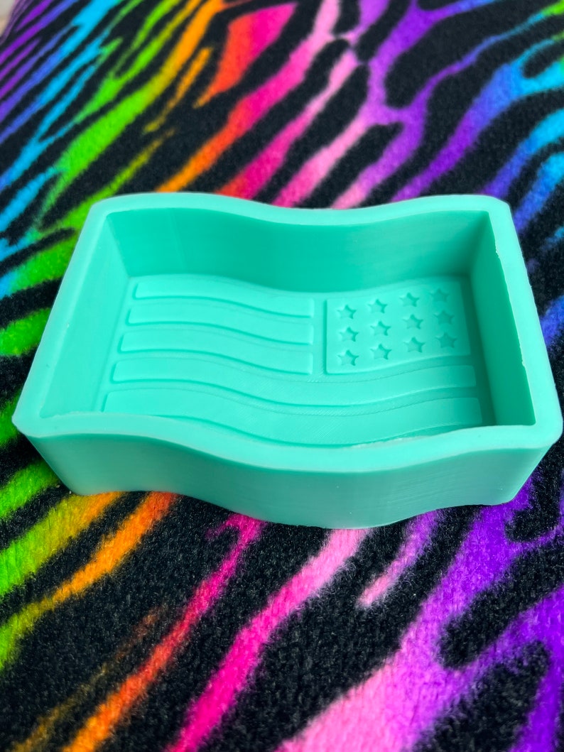 America Flag Silicone Mold Car Freshie Mold Silicone Molds for Aroma