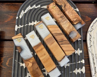 Beautiful ivory white Mezuzah Case - 6/8/10 inch . mezzuzah , mezzuzahs , jewish item , judaica, mezuza