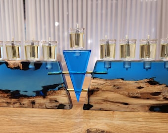 Chaunuka Menorah , Chanukia , Jewish Menorah , Hanukkah Lamp , Present for Chanuka