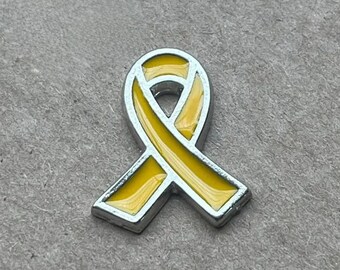 Bring them HOME now yellow ribbon brooch pin , made in israel