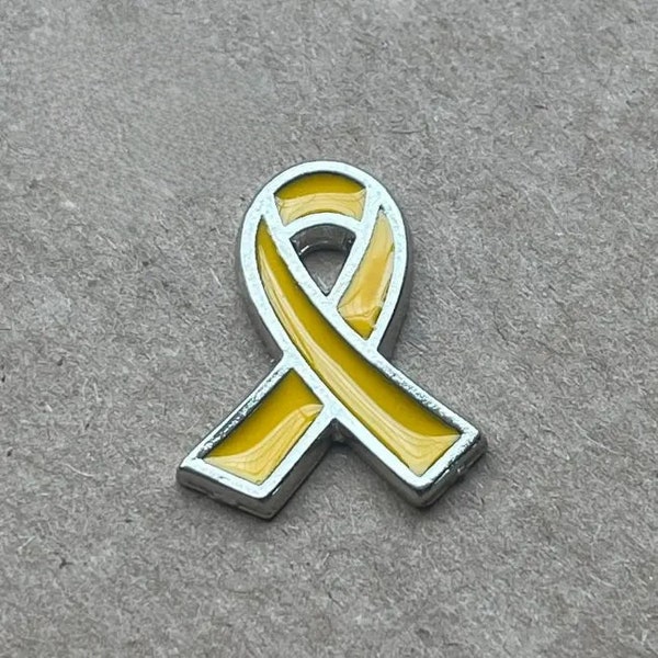 Bring them home now yellow ribbon brooch pin , made in israel