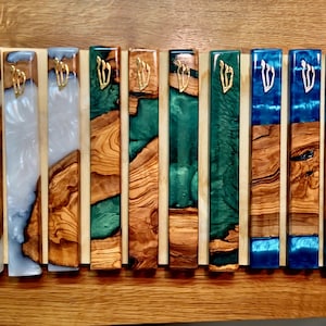 Beautiful Mezuzah case 6/8/10 inch ,  present for new home  , israel jewish mezuza for front or inner door , mazzuza for scroll