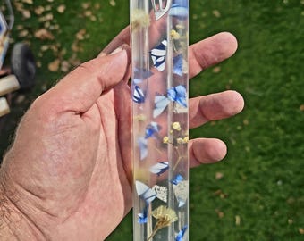 Customized and personalized - Your broken wedding chupa glass - in a 9" Mezuzah case, jewish wedding gift, wedding keepsake, judaica gift