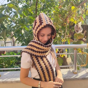 Häkelschal, Bunte Balaclava Schal, Handgefertigter Schal, Unisex Kapuzenschal, Weihnachtsgeschenk, Damenschals