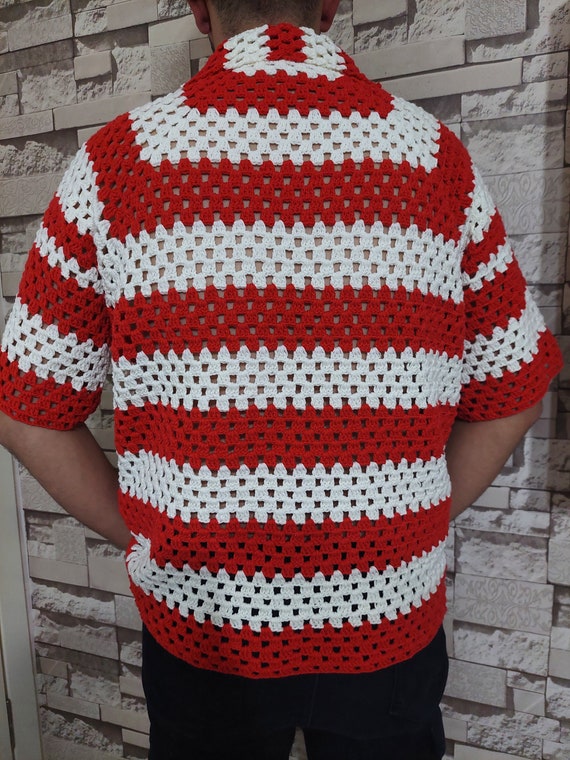 RONRON★韓国★人気★CROCHET SQUARE OVER FIT T SHIRT 3色 14fab412d254b4e5a496d06875d8a2