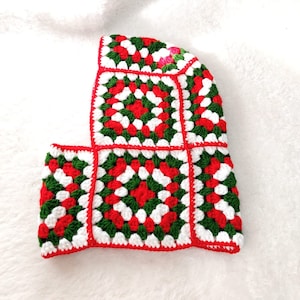 Crochet Granny Square Balaclava,Handmade Balaclava,Granny Square Unisex Balaclava, Handknitted Winter Hat,Crochet Winter Hat,Christmas gift