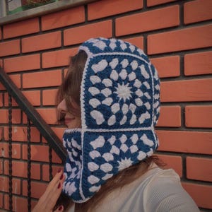 Knitted Balaclava,,Crochet Balaclava,Crochet Beanie,Unisex Balaclava,Granny Square Balaclava,Unisex Handknitted Balaclava,Mother&#39;s Day Gift