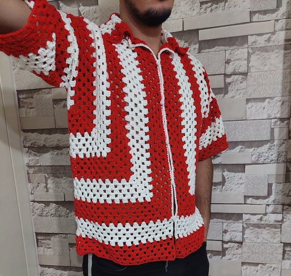 Crochet Shirt, Unisex Shirt,crochet Overshirt,crochet