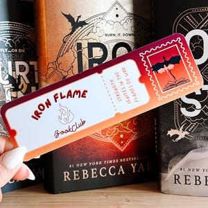 Fire & shadow Bookmark | Fantasy Bookmarks | Bookish Gift | Booktok | Basgiath War College | Romantasy | Fourth Wing | Empyrean | Iron Flame