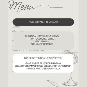 Minimal Handwritten Dinner Menu Template,illustrated Scribble Food ...