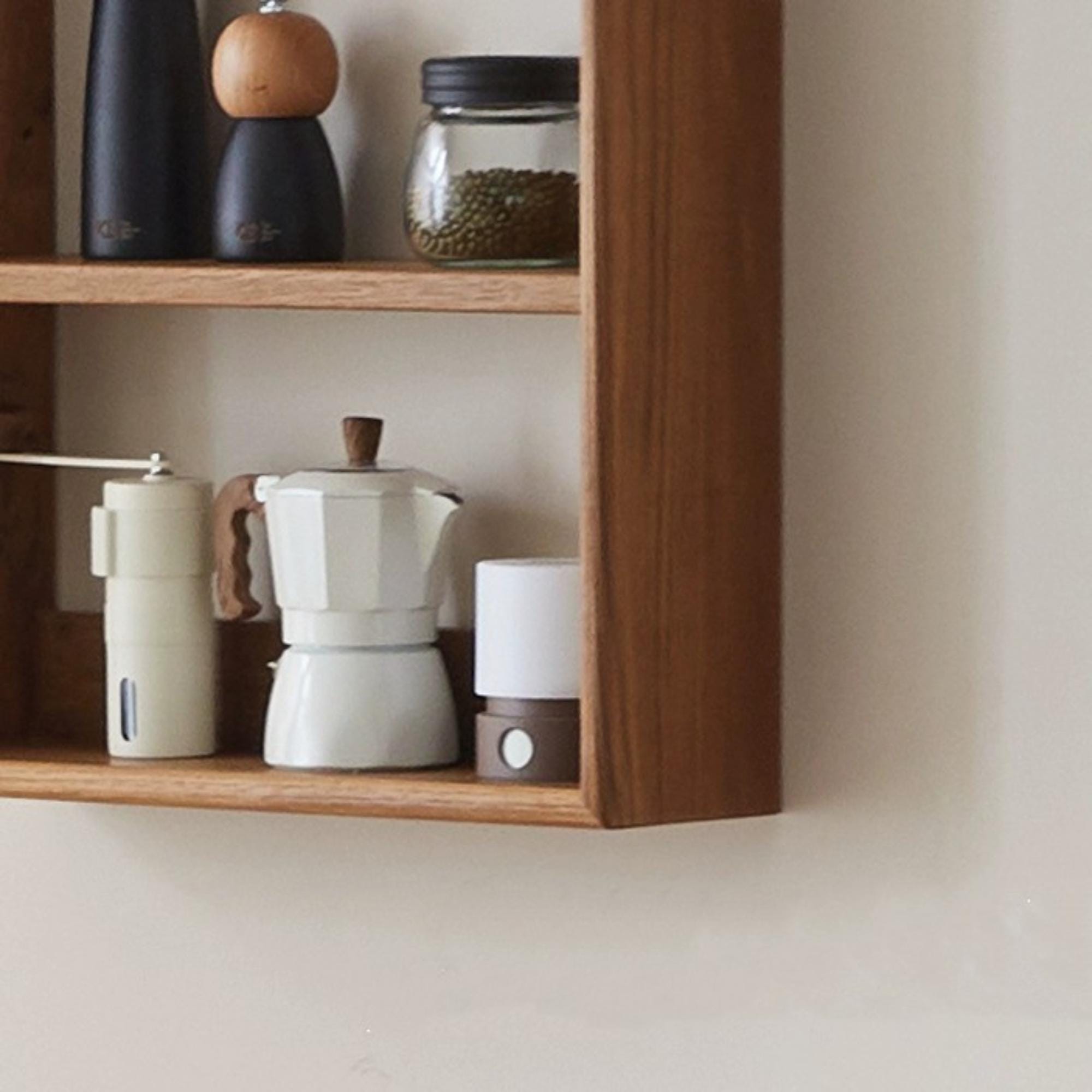 Wall Mounted Tea Coffee Mug Wine Book Shelf, Float Wooden Rack, Coffee ...