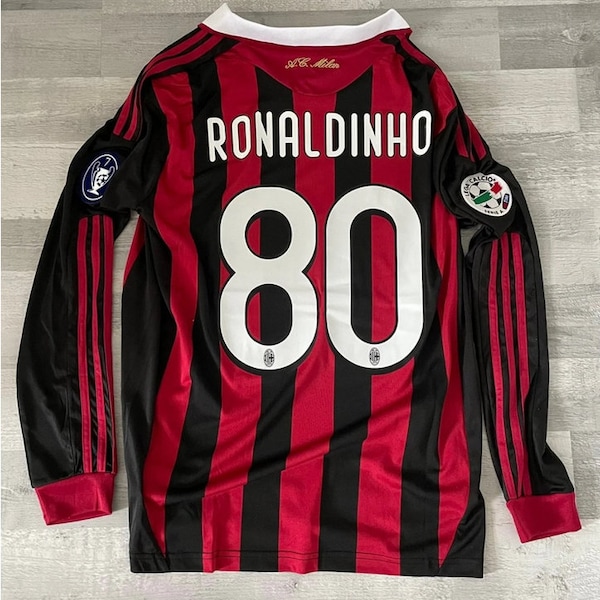 Ronaldinho Jersey Kids Long Sleeve - Etsy