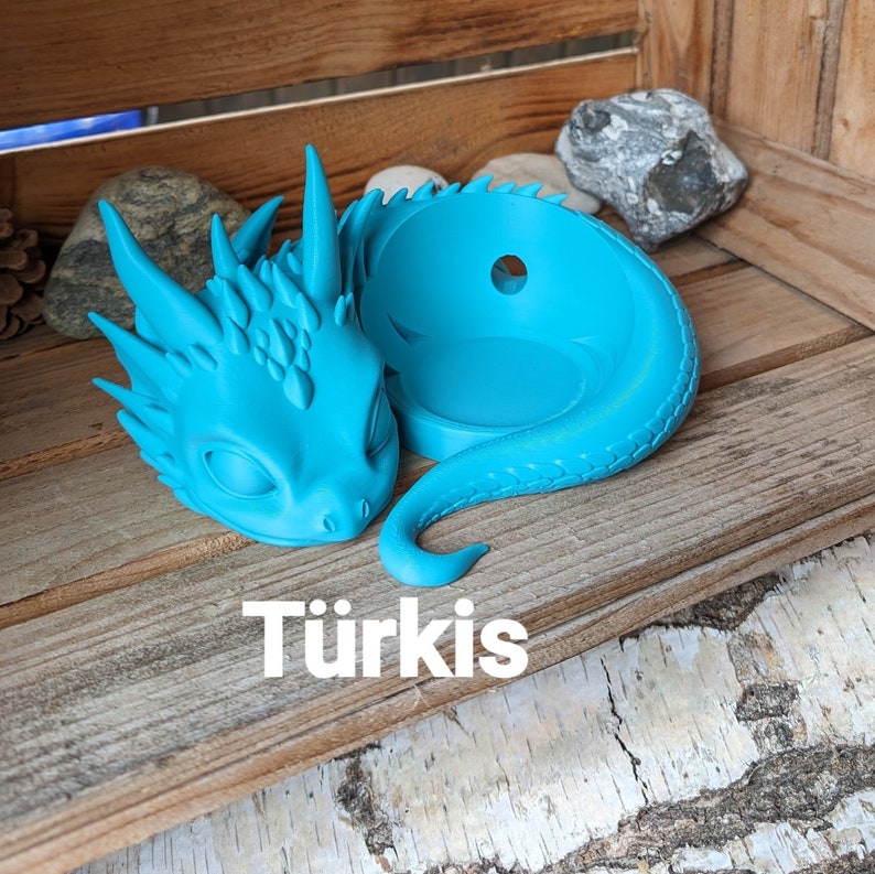 Dragon Stand for Alexa Echo Dot 3D Printing Türkis