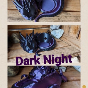 Dragon Stand for Alexa Echo Dot 3D Printing Dark Night (Sw/lila)