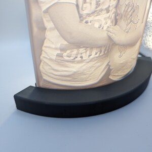 individual 3D photo 13 x 18 cm Lithophane grau 3D Druck