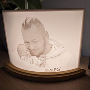 individuelles XL 3D-Foto 15x20 Lithophane Querformat Bild 2