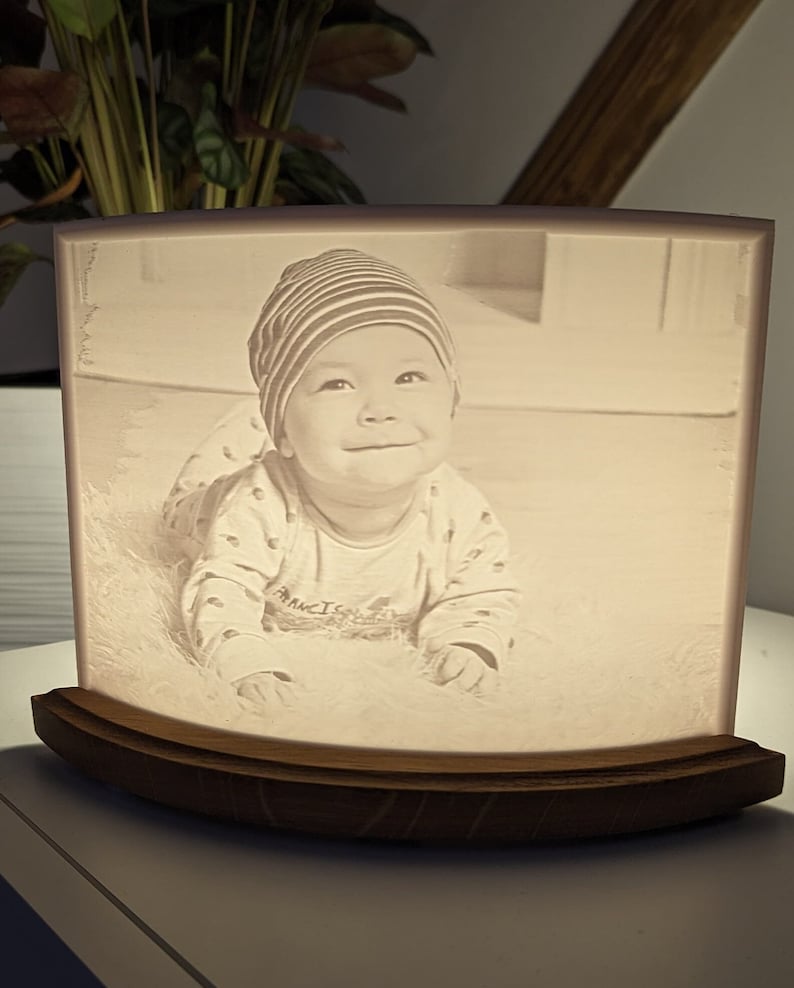 Individual XL 3D photo 15x20 Lithophane landscape format image 1