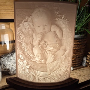 individuelles 3D Foto 13x18cm Lithophane Bild 3