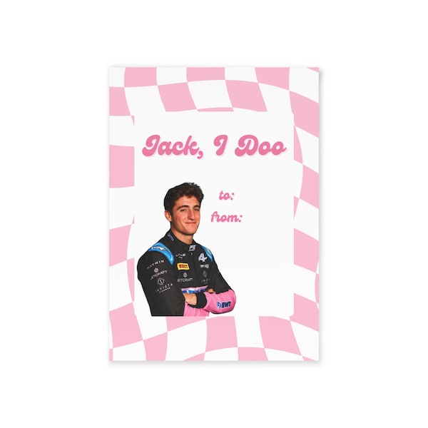 Jack Doohan Valentine Card