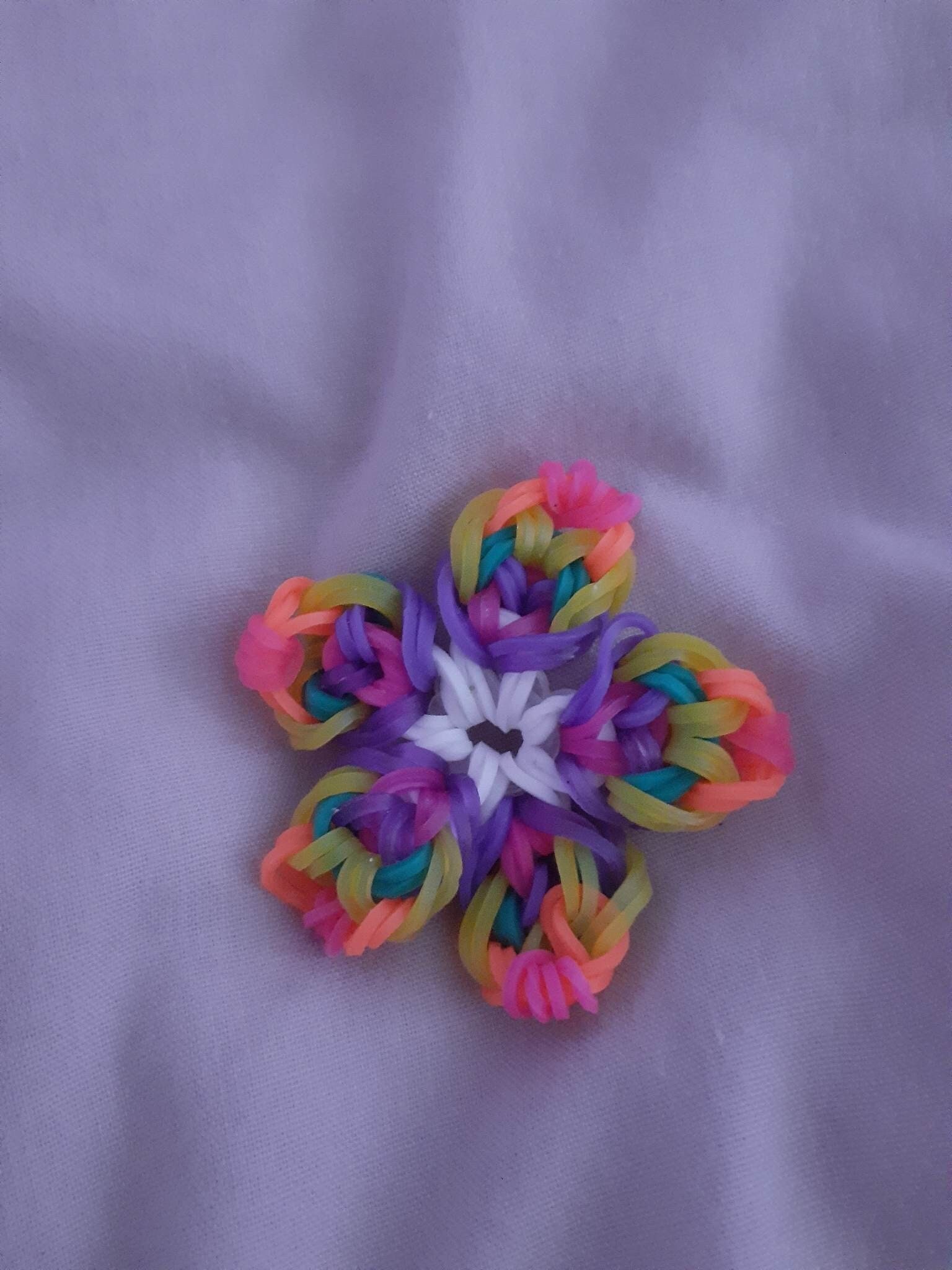 LGBTQ+ Pride Flags Inspired Rainbow Loom Flower Charms - Also Available As A Keychain!