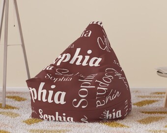 Personalized Name Monogram, Bean Chair Cover, Bean Bag Chair Personalized, Chair Cover, Seat Cover, Custom Seat, Custom Cover