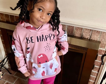 Pull à capuche pour enfants, Designs amusants de cornet de crème glacée, Cadeau d'anniversaire, Cadeau de Noël, Sweat à capuche confortable, Pull pour la rentrée des classes