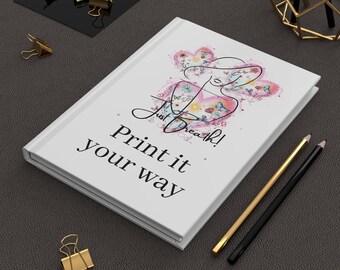 Inspirierendes Hardcover Notizbuch: Schmetterling Design, Dankbarkeitstagebuch