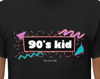 Chemise drôle d’enfant des années 90 | Enfant des années 90 J’ai plus de 30 ans