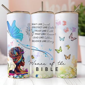 Bicchiere &quot;Donne nere della Bibbia&quot;: dono cristiano (PNG)