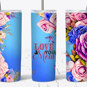 Vaso floral para el Día de la Madre: Cita inspiradora, diseño bohemio (sublimación de 590 ml)