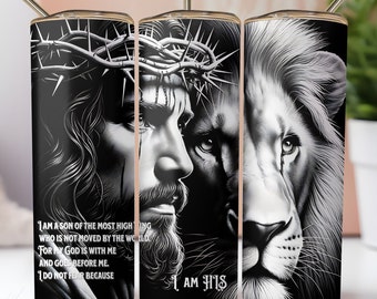 Lion of Judah Tumbler Design: Christian Jesus PNG (Digital Download)